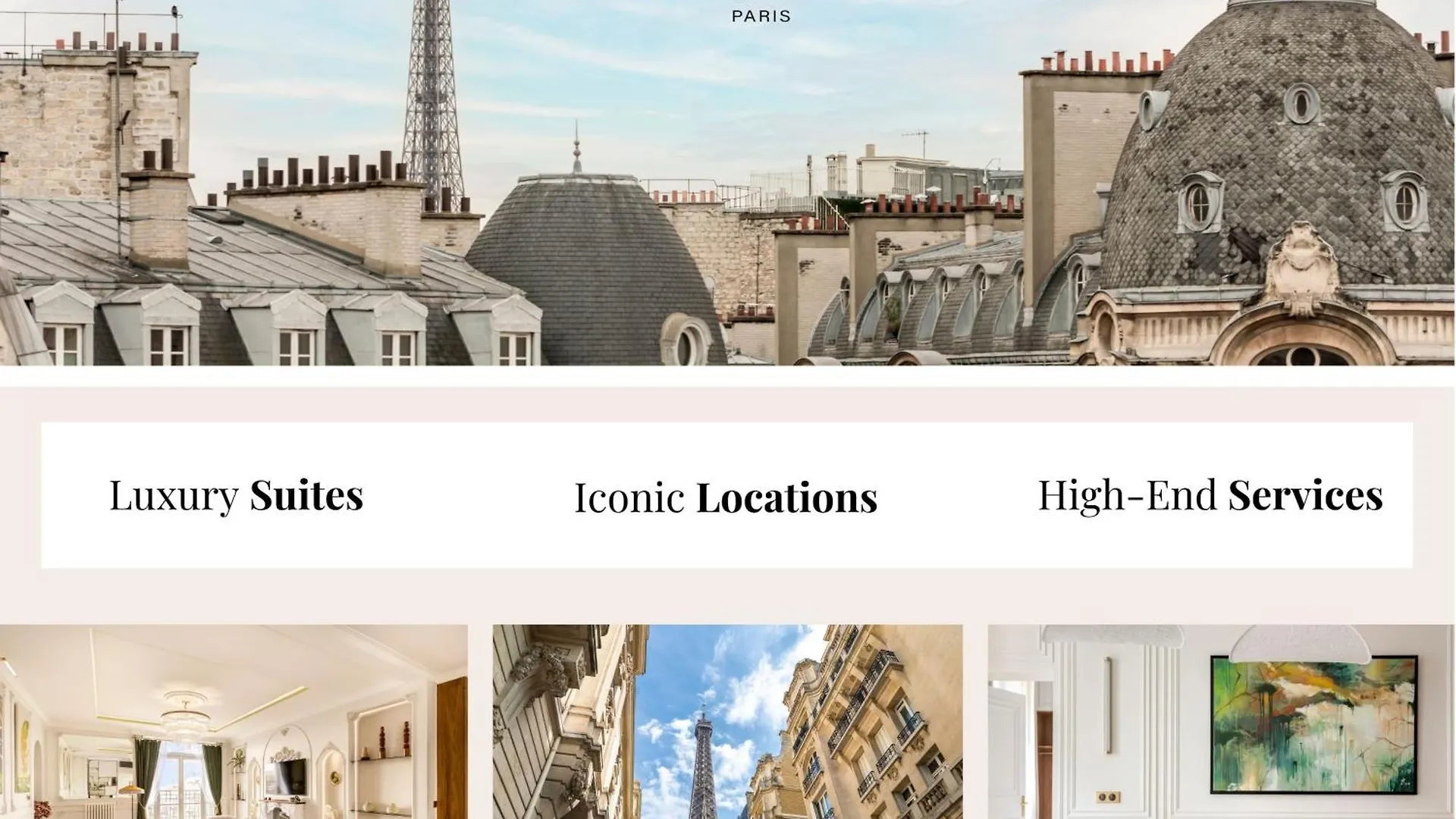 Merveil - Signature Suite -Tour Eiffel- Grenelle I Paris Apartment